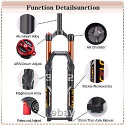26/27.5/29 MTB Bike Suspension Air/Mechanical Forks 140/100mm QR/Thru Axle Disc