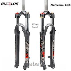 26/27.5/29 MTB Bike Suspension Air/Mechanical Forks 140/100mm QR/Thru Axle Disc