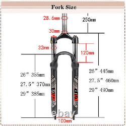 BUCKLOS 26/27.5/29 XCM/XCT/XCR Bike Suspension Fork 120/100mm Straight/Tapaered