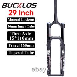 BUCKLOS 29inch Air Suspension Fork DH/AM MTB-Bike 160mm Travel 11015mm Boost US