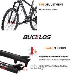 BUCKLOS Air Forks 26/27.5/29 Mountain Race Bike 120/100mm Travel Disc Brake QR