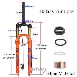 Bicycle Air Fork 27.5/29 Inch MTB Bike Air Supension 120mm Travel MTB Front Fork