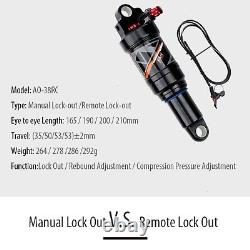 DNM AO-38RL Mountain Bike Air Rear Shock With Remote Lockout For DH XC AM