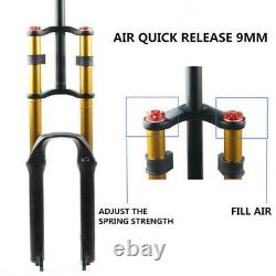 MTB Suspension Air Bicycle Fork Double Shoulder Air Oil Lock Downhill Bike Fork