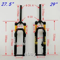 Mountain Bike Air Fork 27.5 / 29 Inch Thru Axle 15100mm MTB Forks with Damping