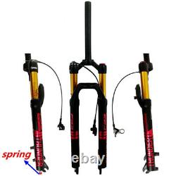 Mountain Bike Air Fork MTB Bicycle Fork 26/27.5/ 29Inch with Damping Adjustment