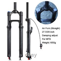 Mountain Bike Air Fork MTB Bicycle Front Suspension Frame Forks Straight Tube