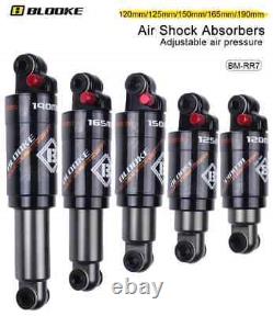 Mountain Bike Air Shock Absorber 120-190mm E-bike Shock Adjustable Air Pressure