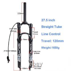 Mountain Bike Air Suspension Fork 27.5 / 29inch for With Quick Release Straight