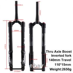 Mountain Bike Forks Boost Thru Axle 11015mm Inverted Air Suspension Fork