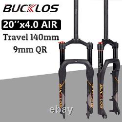 NEW BUCKLOS SnowithElectric Air Fork 20 Suspension 140mm MTB Bike 4.0 Fat Tire QR